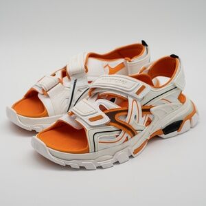 size 44 - Balenciaga Track Sandals White Orange Straps